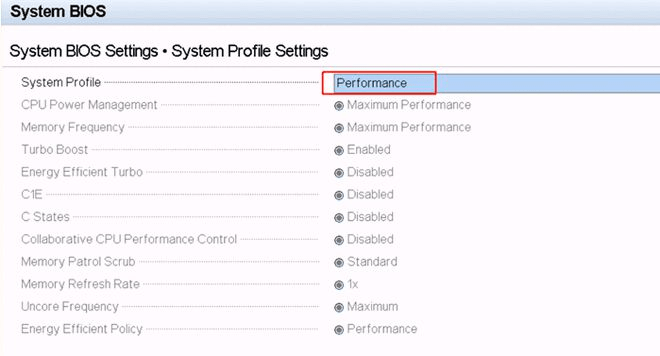 选择Performance