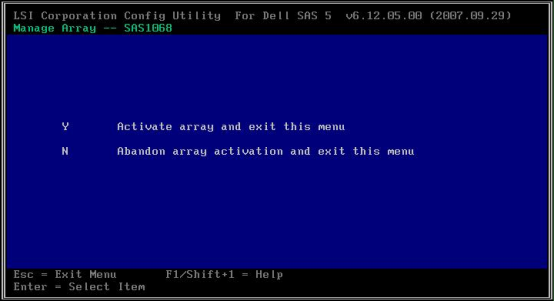 Inactive状态-2：Activate Array