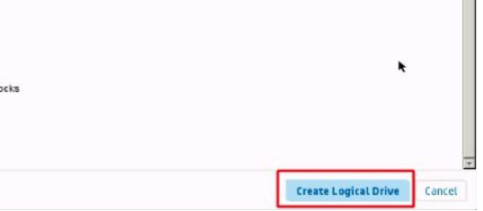 步骤7：Create Logical Drive按钮