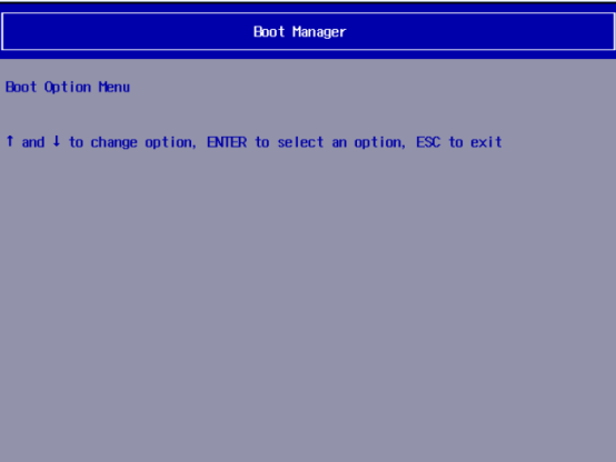 步骤1:Boot Manager